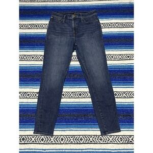 J.Crew Jeans Women's Size 31 Dark Wash Skinny Stretch Denim Blue Jeans